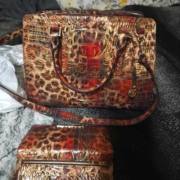 Brahmin Small finley and matching wallet - Picture 1 of 10